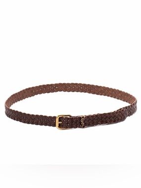 Saint Laurent | Accessories | Authentic Ysl Logo Brown Suede  display picture 3